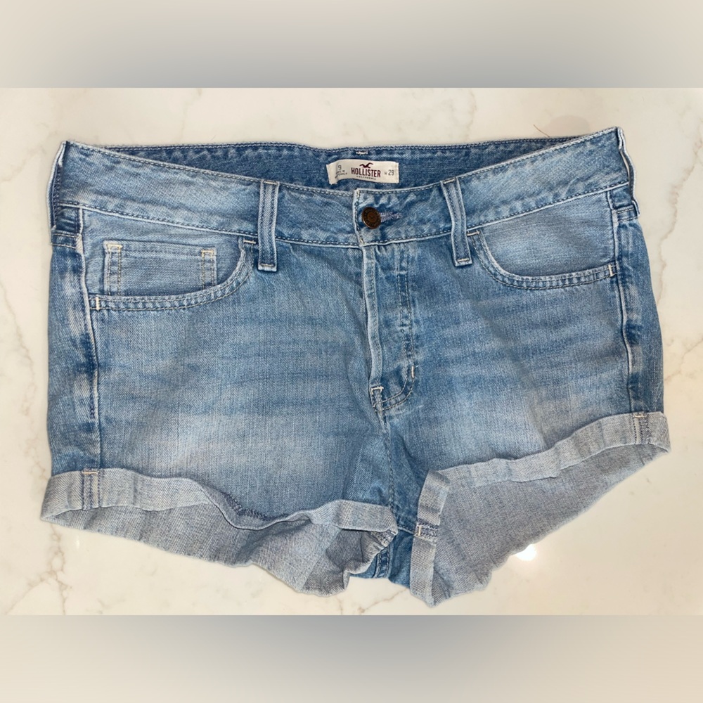 Hollister mid rise boyfriend Jean shorts-size 9 - Picture 5 of 11